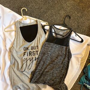 Everlast Black Athletic Leggings w/2 tops